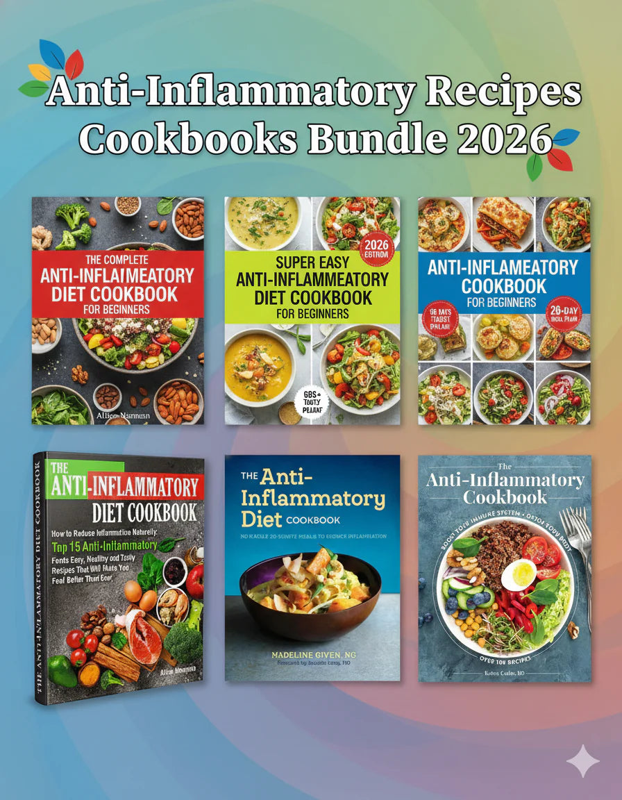 Anti-Inflammatory Cookbooks E-Bundle 2026  – Includes 10+ Free Bonuses!